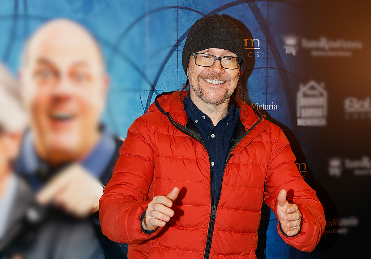 Santiago Segura durante el estreno de una película en Madrid
