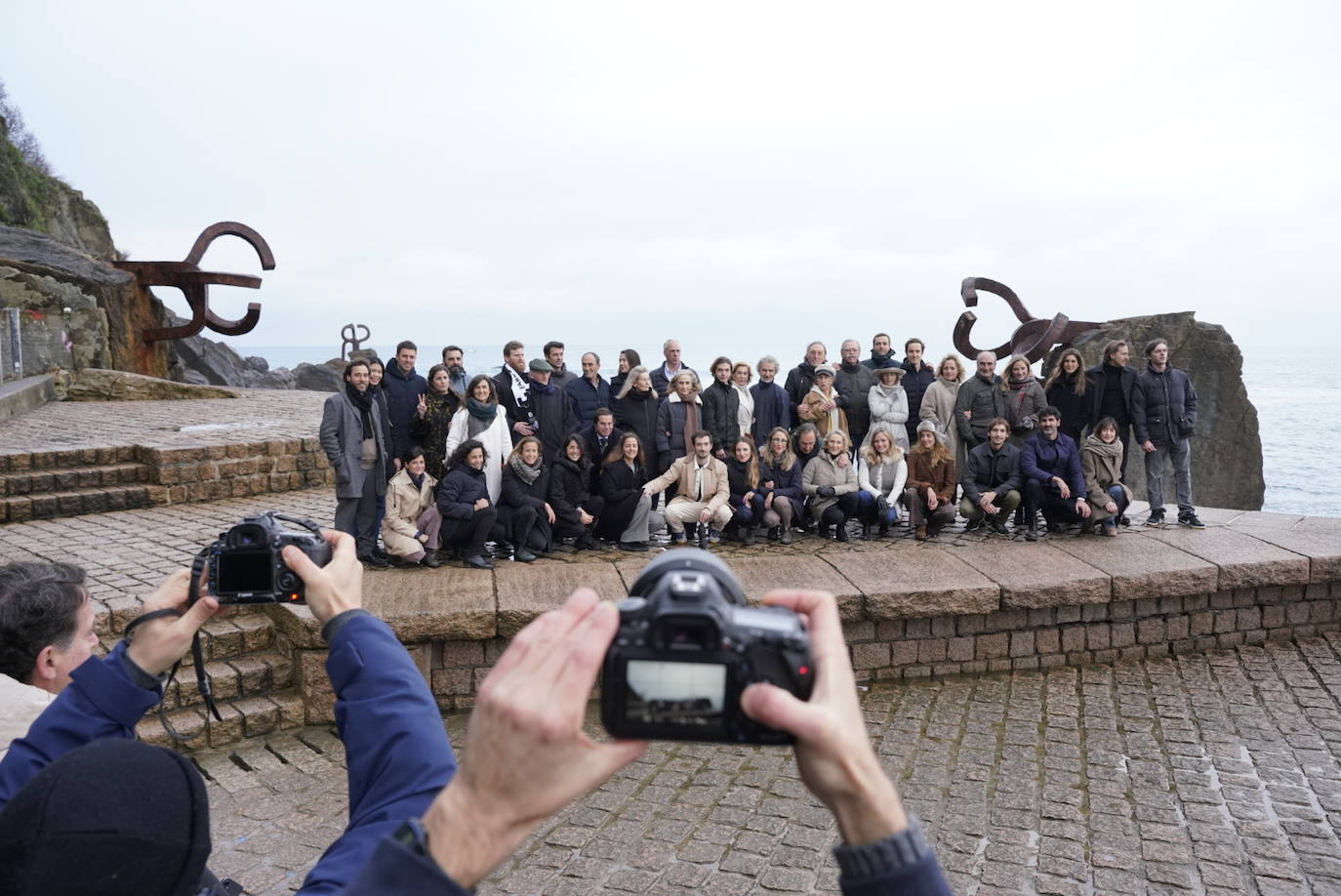 Homenaje de la familia Chillida en el Peine del Viento