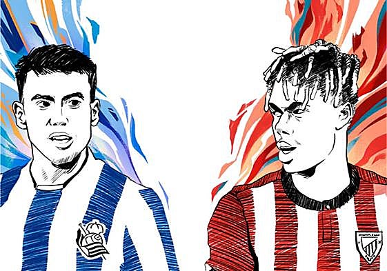 Ander Barrenetxea y Nico Williams son dos de los extremos más desequilibrantes de La Liga.