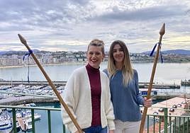 Klara Mendizabal y Kizkitza Aldalur, mandos de Kale Lagunak.
