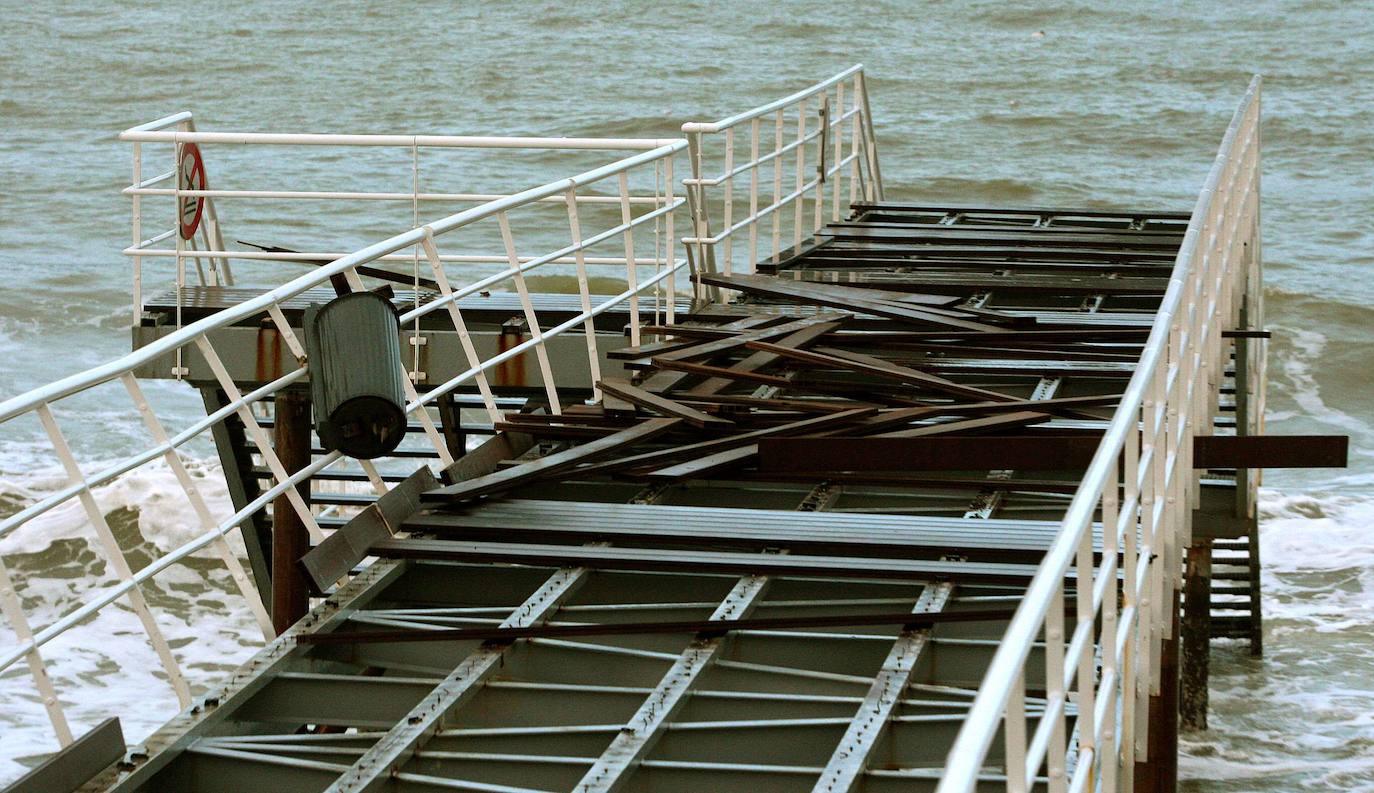 El temporal que devastó la costa guipuzcoana, en imágenes