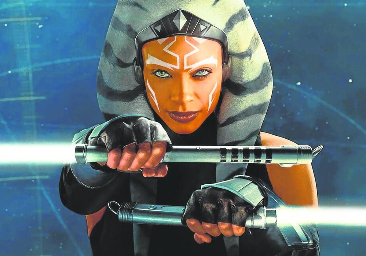 Imagen de 'Ahsoka', amena y espectacular serie de ciencia-ficción.