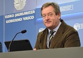 Bingen Zupiria, en una comparecencia tras Consejo de Gobierno.