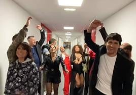 Varias concursantes del equipo Piche en El Conquistador del fin del mundo.