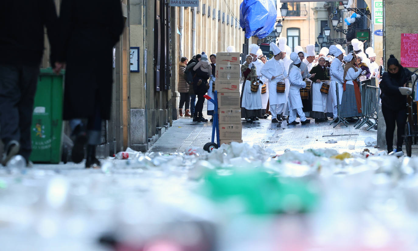 Récord de residuos en el día de San Sebastián