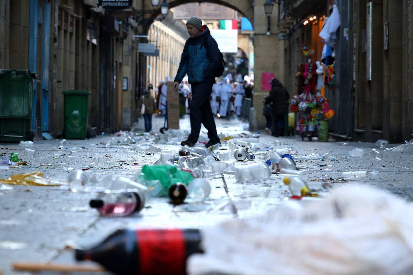 Récord de residuos en el día de San Sebastián