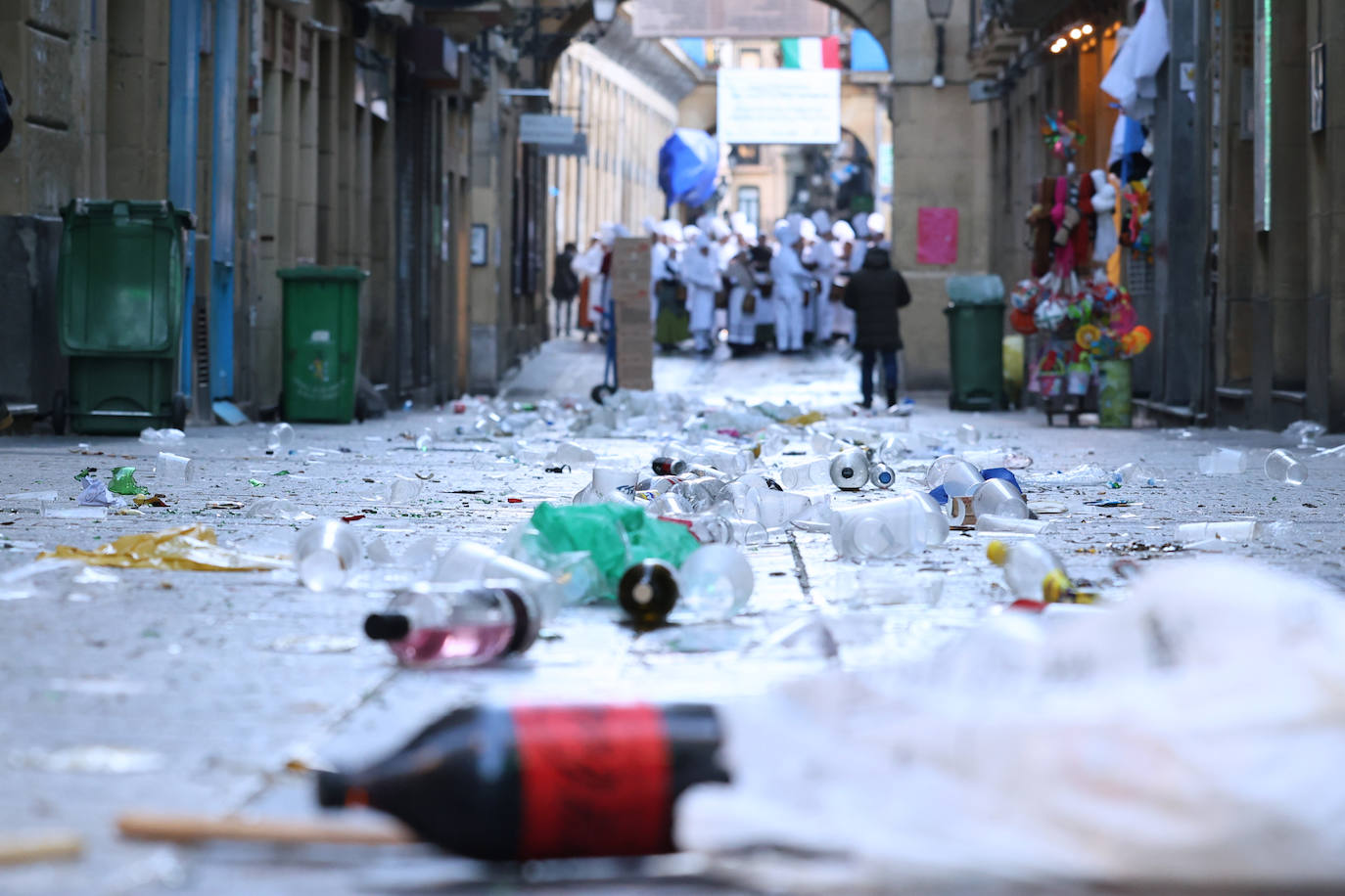 Récord de residuos en el día de San Sebastián