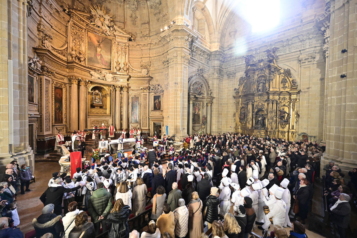 Multitudinaria misa de San Sebastián