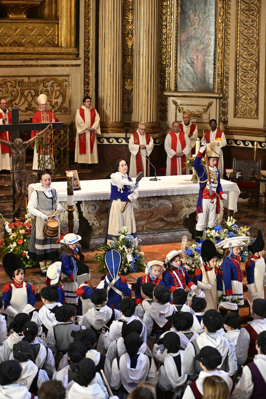 Multitudinaria misa de San Sebastián