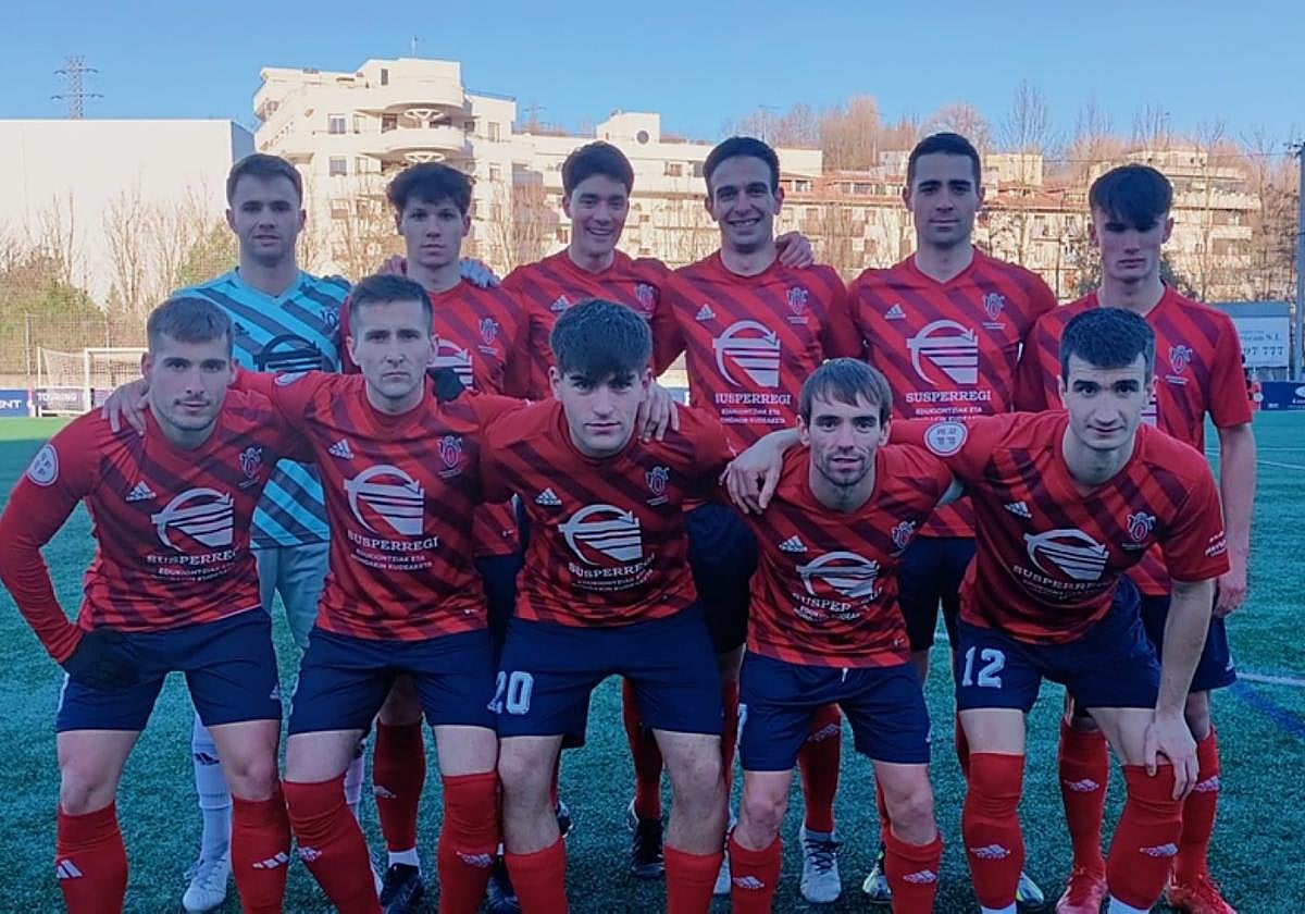 El once inicial que puso Gari Argote en liza ante el Durango.