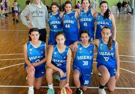 Plantilla del equipo femenino de participación Goierri Serinoski.