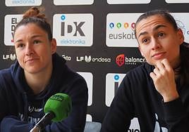 María España y Alba Prieto, ayer en rueda de prensa.