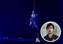 Josu Mañurikua fue uno de los bomberos que actuaron ayer en el rescate del barco hundido en Zumaia.