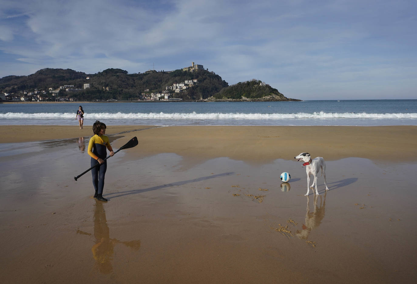 Enero se despide de Gipuzkoa con tiempo de playa