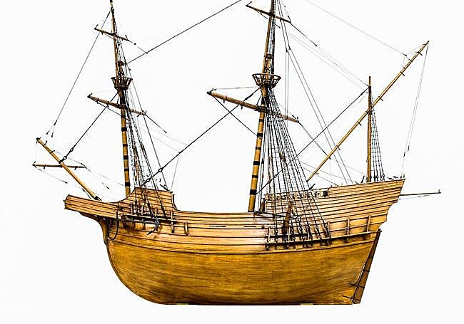 Maqueta de la nao San Juan.