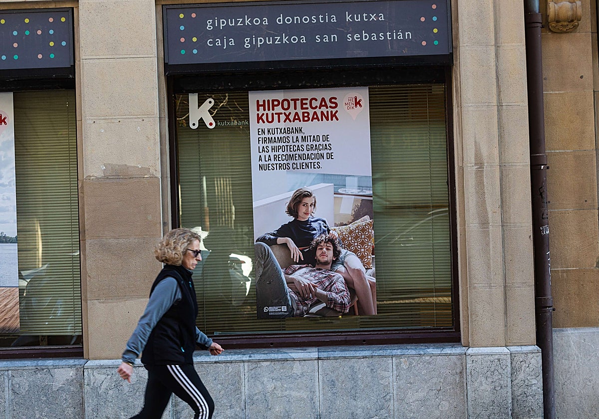 El valor medio de las hipotecas concedidas por Kutxabank ascendió hasta los 168.000 euros en 2023, 8.000 euros más que en 2022.