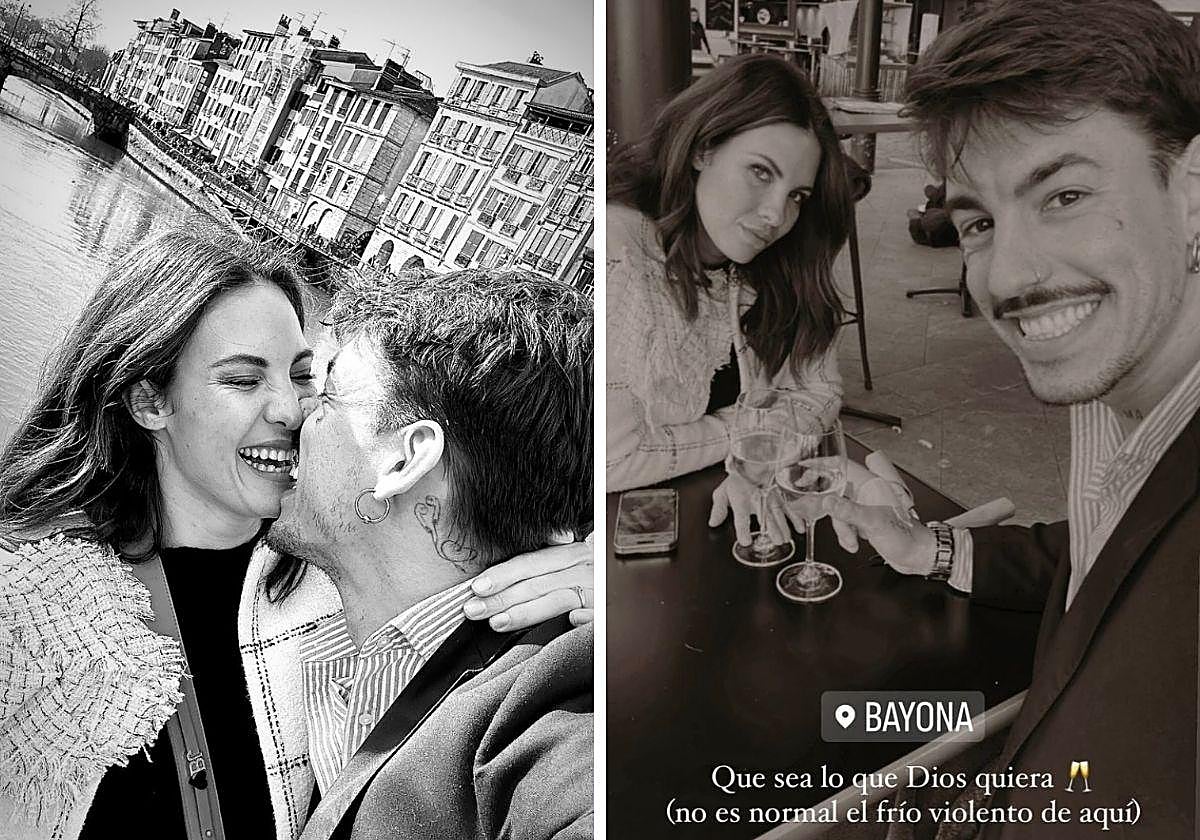 Jessica Bueno y Luitingo derrochan pasión y cariño en las calles de Baiona