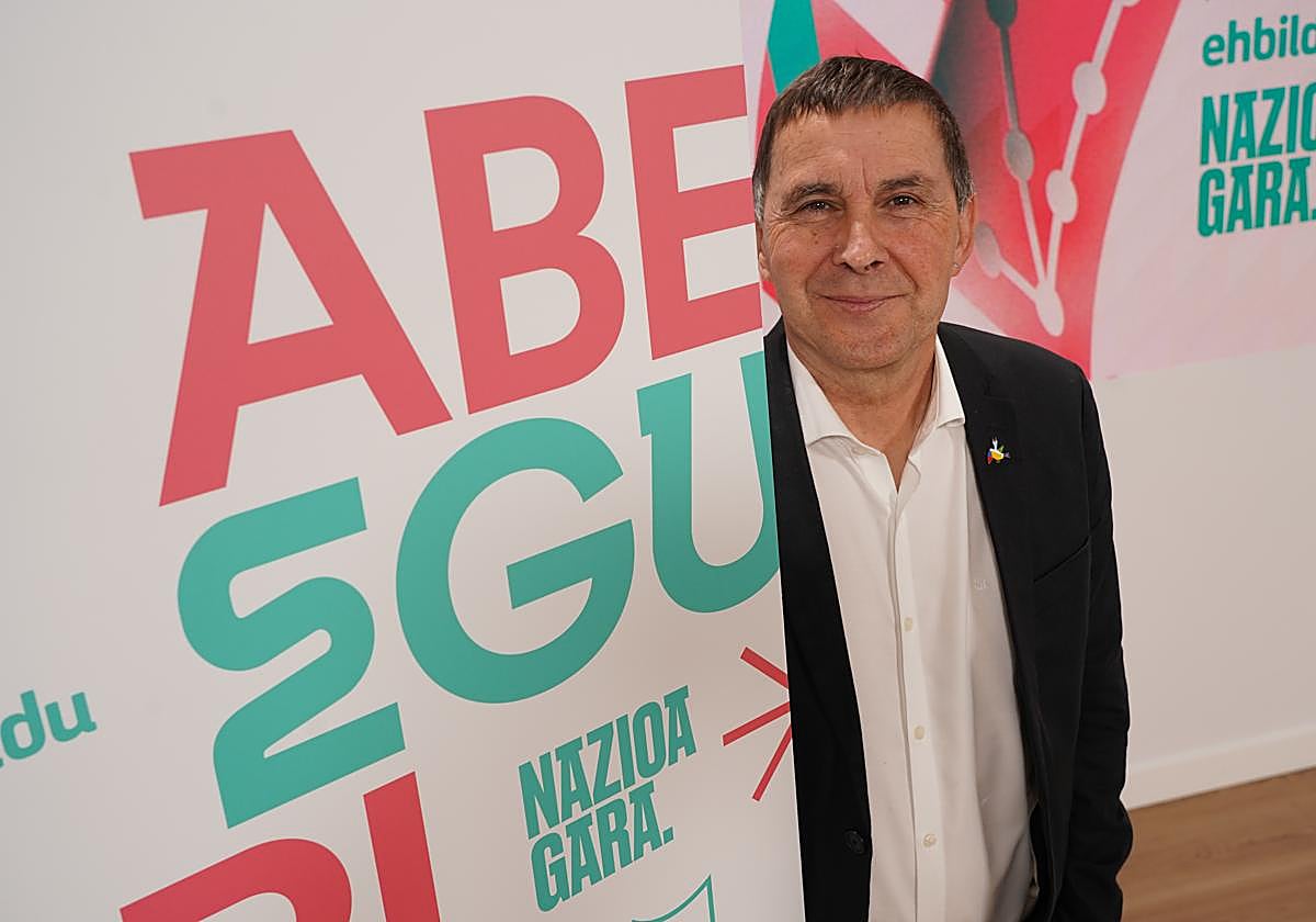 Arnaldo Otegi en la presentación del Aberri Eguna.