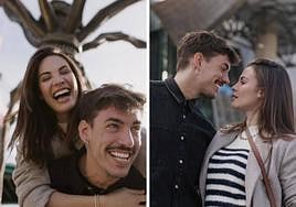 Jessica Bueno y Luitingo, algunas de las imágenes de de la modelo y el cantante posando en Bilbao