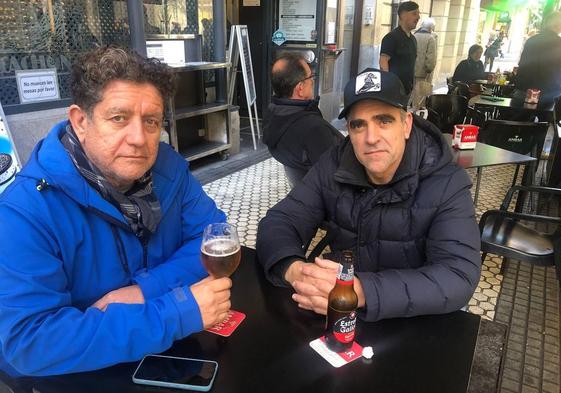 Pedro Casablanc y Luis Tosar, en el Centro de Donostia.