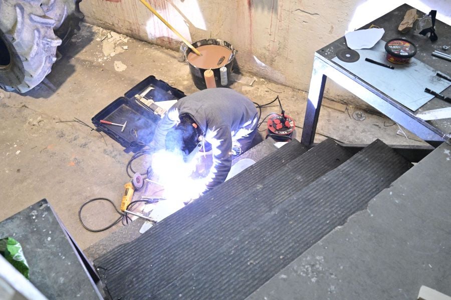 La fabrica de las carrozas del Carnaval de Tolosa