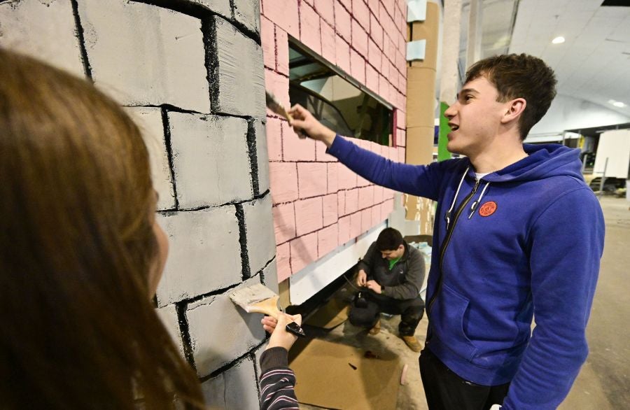 La fabrica de las carrozas del Carnaval de Tolosa