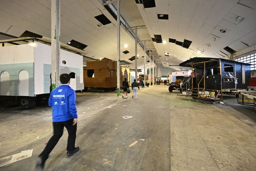 La fabrica de las carrozas del Carnaval de Tolosa