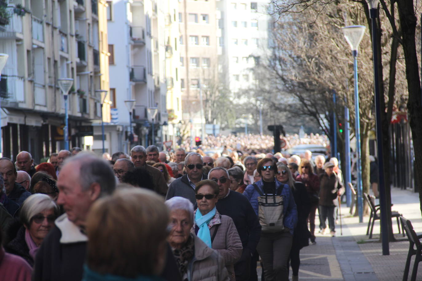 La protesta en Errenteria por Iztieta, en imágenes