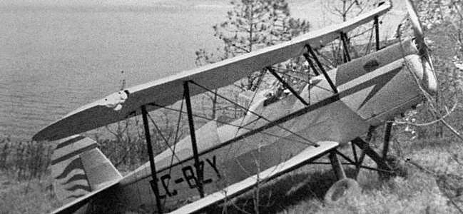 La avioneta con la que se estrelló Eguiguren en Jaizkibel.