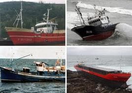 El pesquero 'Carreira', que naufragó en enero de 1996 en el canal de La Mancha con diez tripulantes a bordo.