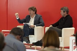 Andueza y Santano, en el acto celebrado en Donostia.