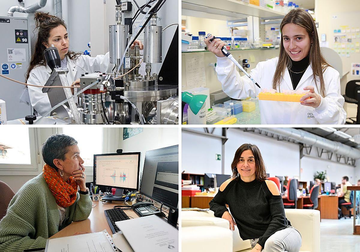 Carmen Martín, Lara Troncoso, Olatz Arbelaitz y Aitziber Agirre.