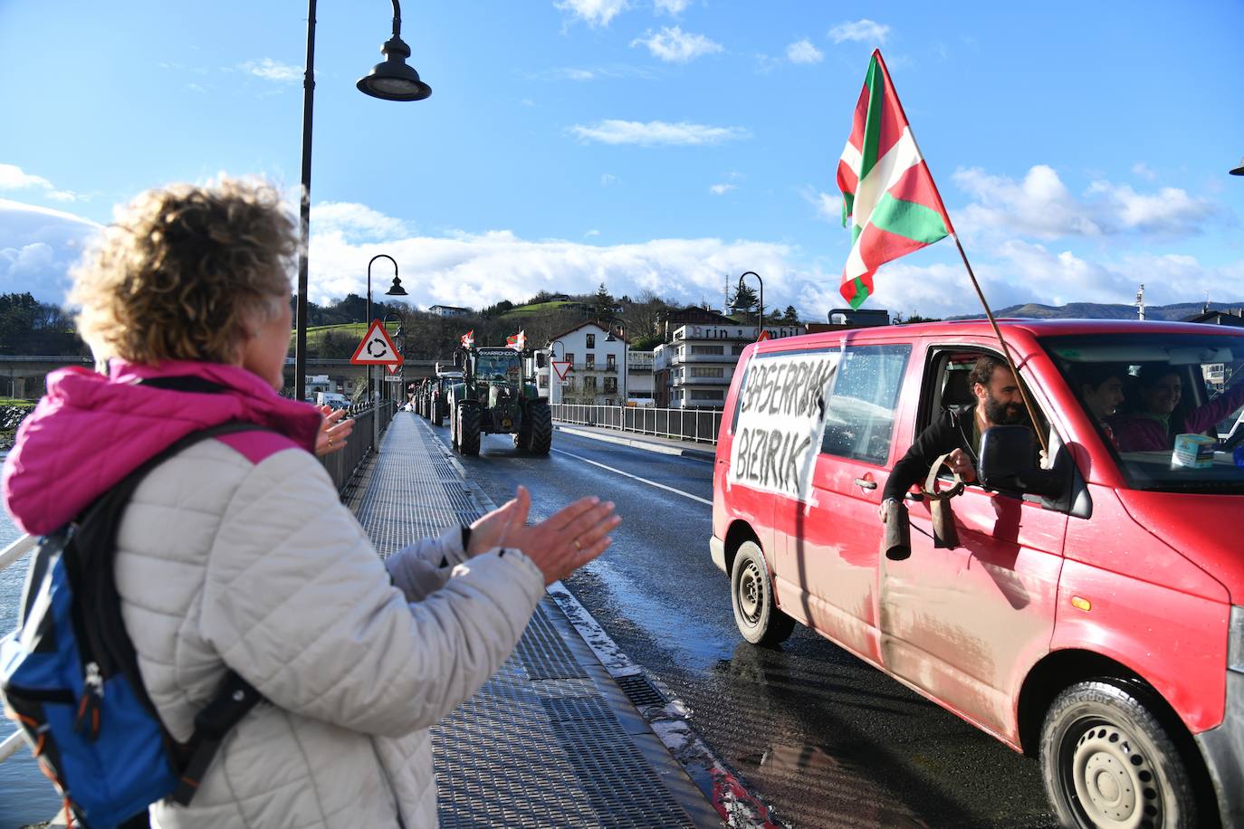 Las &#039;tractoradas&#039; llegan a Gipuzkoa