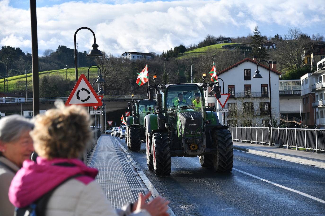Las &#039;tractoradas&#039; llegan a Gipuzkoa