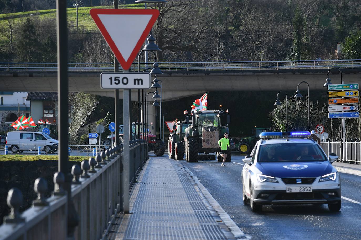 Las &#039;tractoradas&#039; llegan a Gipuzkoa