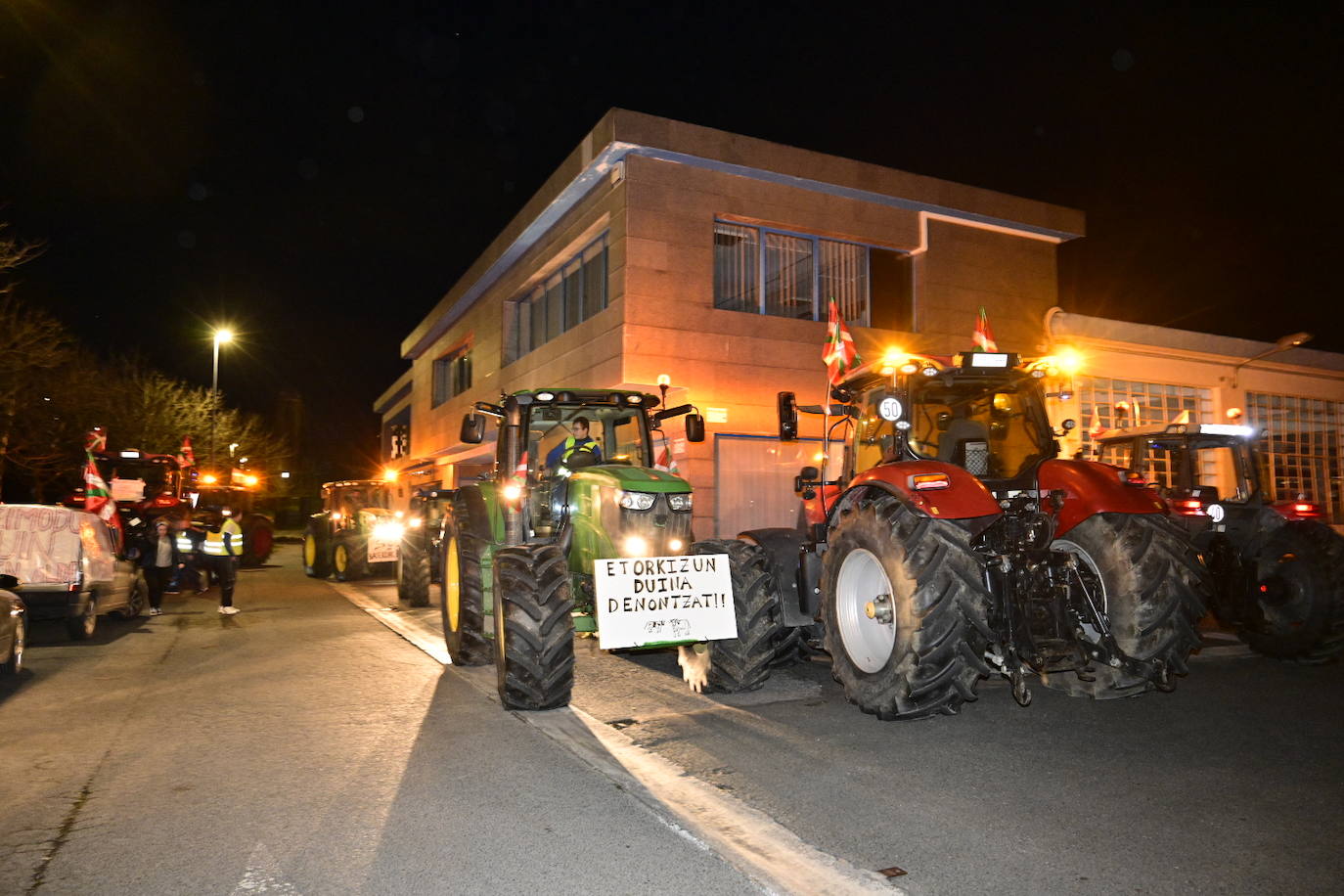 Las &#039;tractoradas&#039; llegan a Gipuzkoa