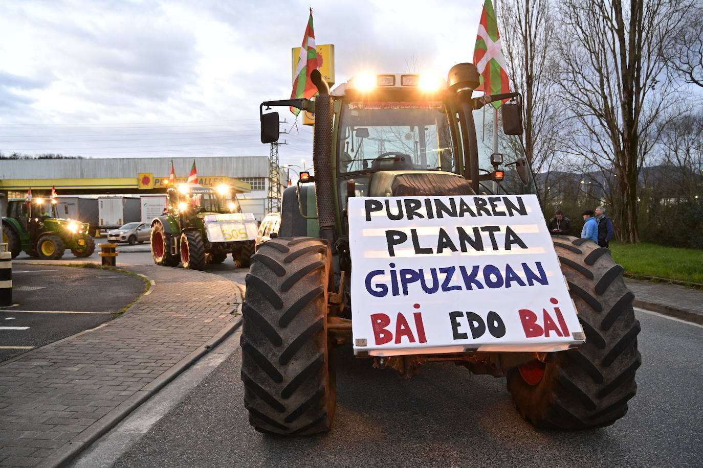 Las &#039;tractoradas&#039; llegan a Gipuzkoa