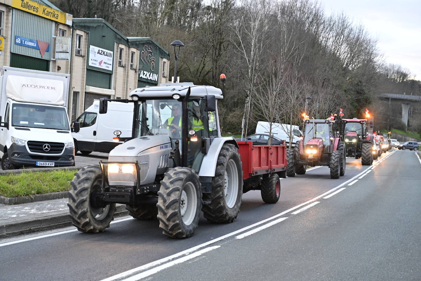 Las &#039;tractoradas&#039; llegan a Gipuzkoa