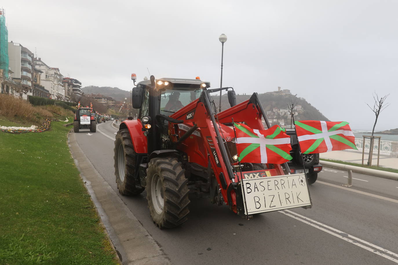 Las &#039;tractoradas&#039; llegan a Gipuzkoa
