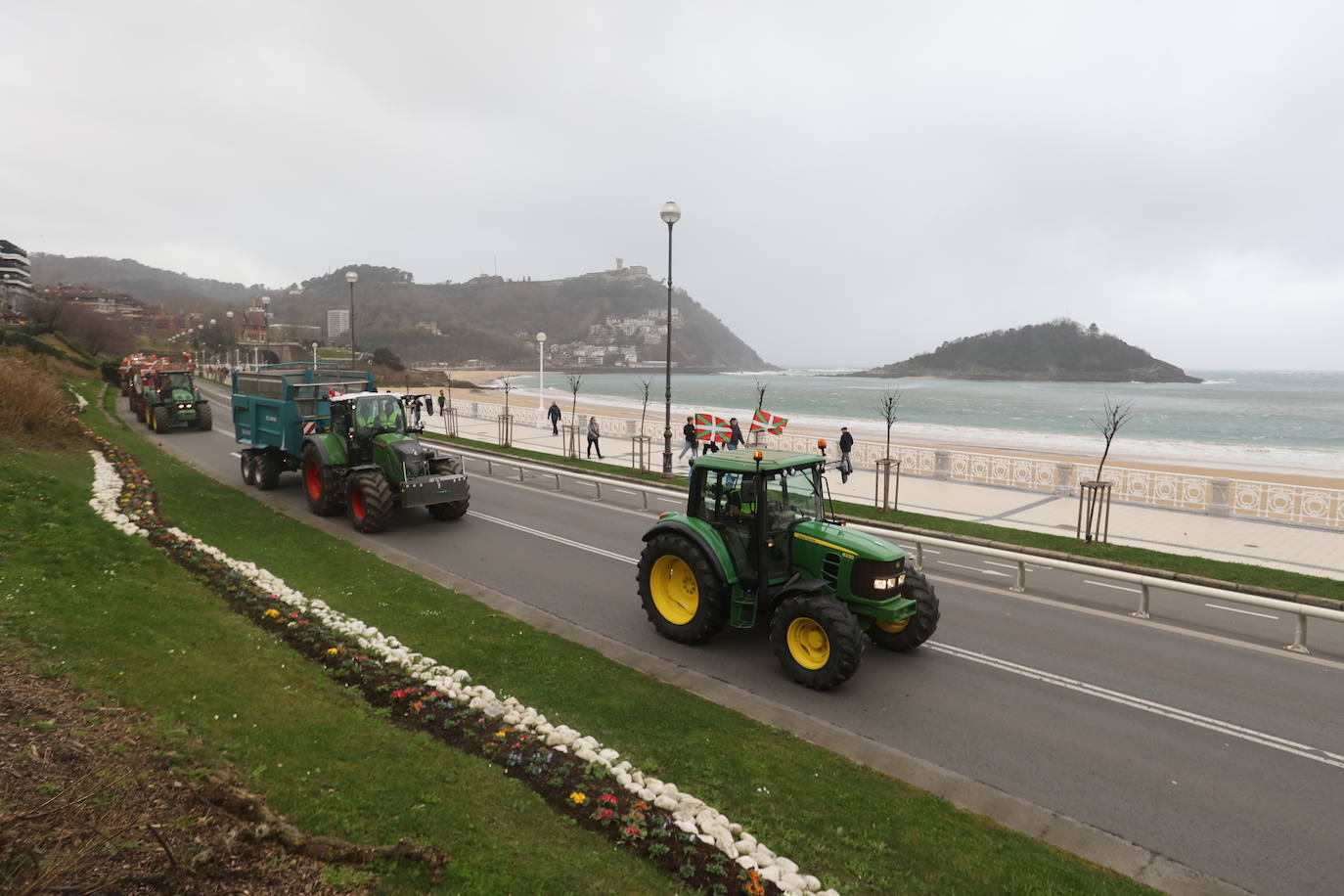 Las &#039;tractoradas&#039; llegan a Gipuzkoa