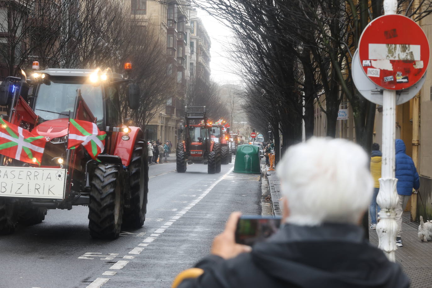 Las &#039;tractoradas&#039; llegan a Gipuzkoa