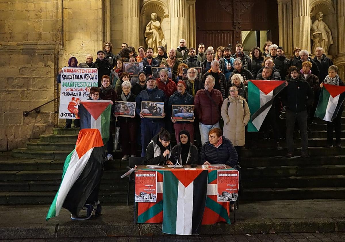 Orereta Palestinarekin Herri dinamikak manifestaziora deitu du larunbatean.