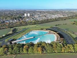 Así será el complejo de playa y surf de Wavegarden en Birmingham
