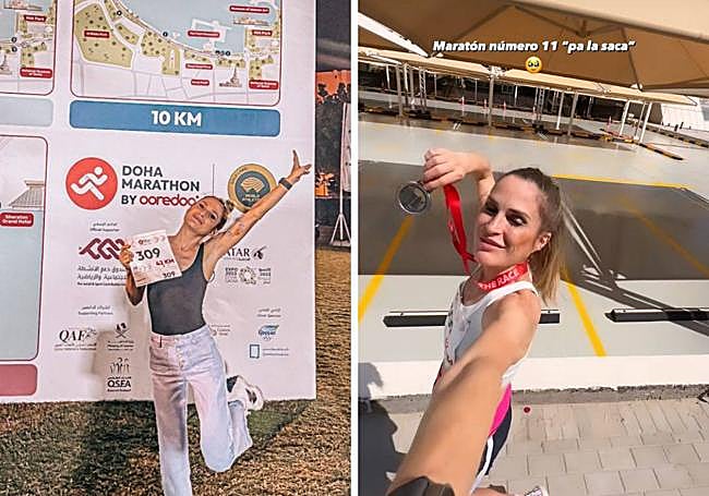 Verdeliss tras concluir la maratón de Doha