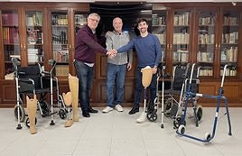 Rodríguez, Quesada y Palencia, en la Casa del Pueblo.