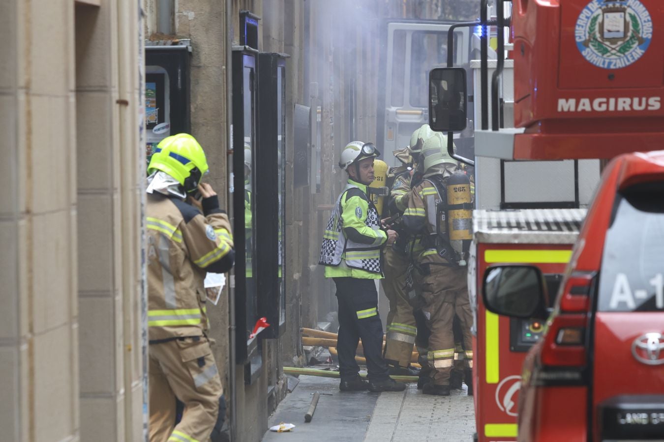 El humo vuelve a activar las alertas en la Parte Vieja
