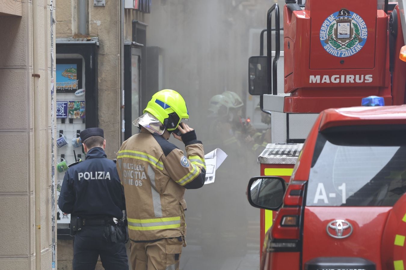 El humo vuelve a activar las alertas en la Parte Vieja
