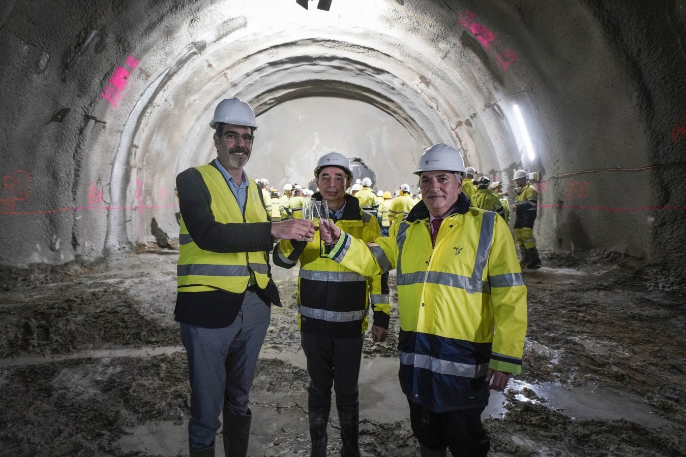 Los dos extremos del túnel del Topo en Donostia se unen bajo el Centro