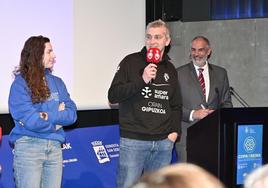 Imanol Álvarez, entrenador del Bera Bera, en la presentación de la Copa de la Reina en el Aquarium.