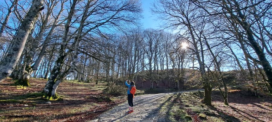 Unas espectaculares vistas desde la cima de Andia